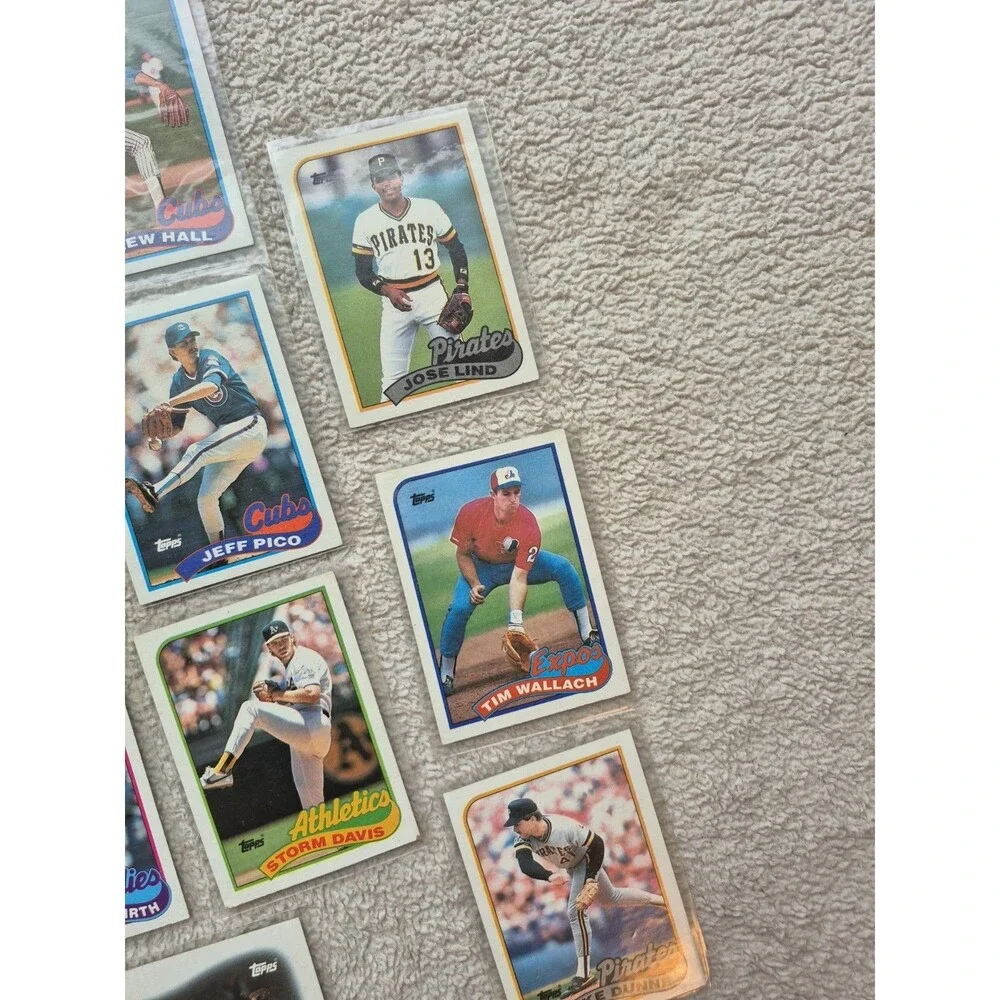 1989 Topps Baseball Card Lot 28 Cards Craig Biggio Will Clark Cubs Pirates MLB